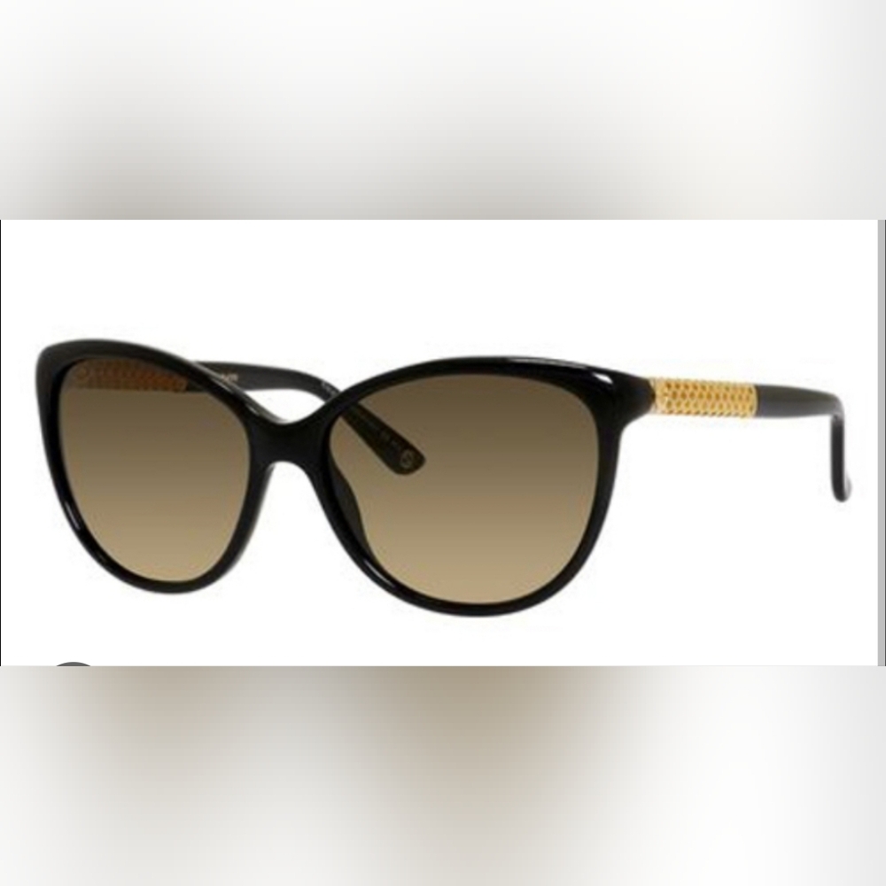 Gucci Gold Plated Black Sunglasses GG3692/S